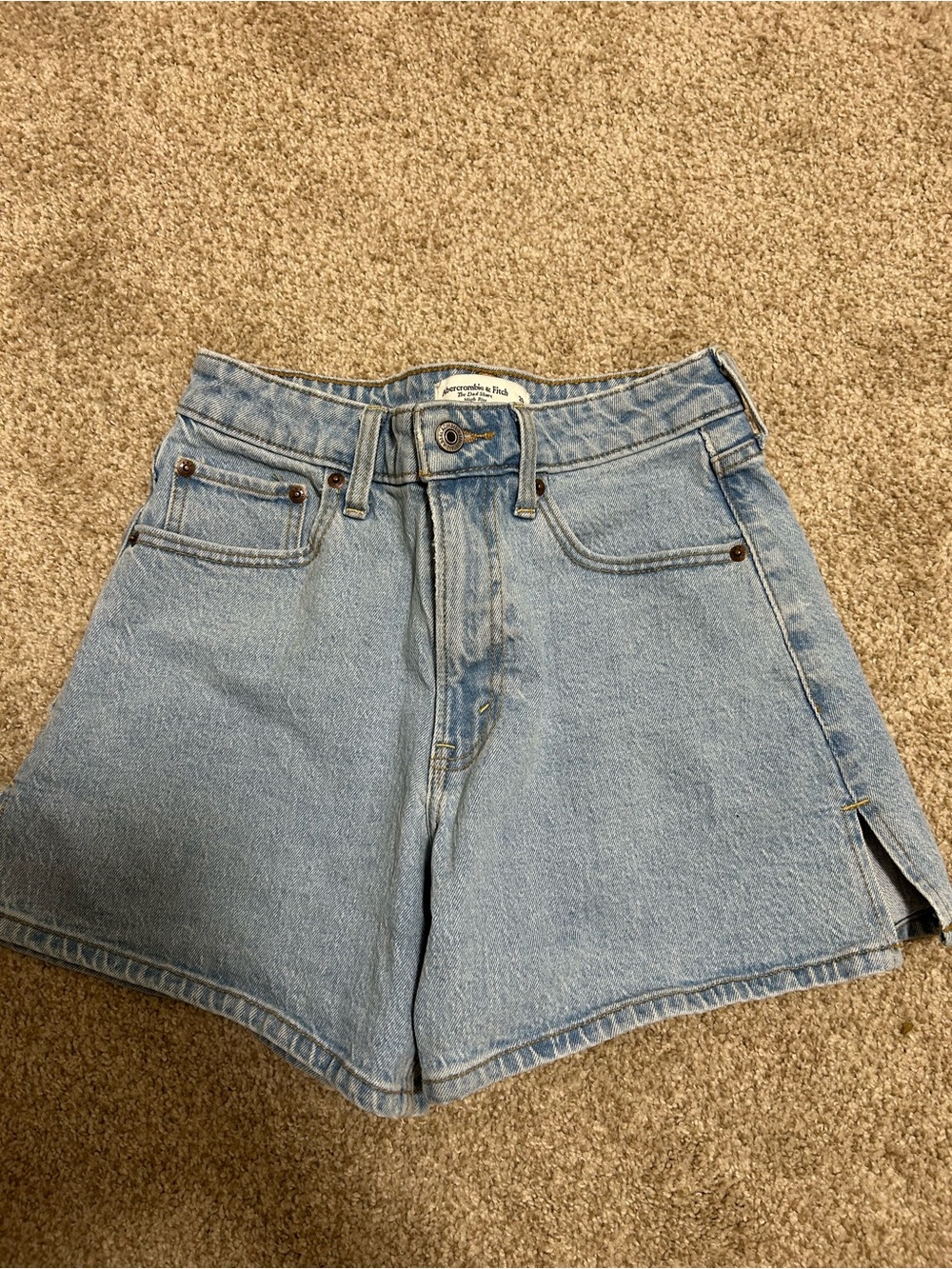 Abercrombie & Fitch Light Blue Denim Cutoff Shorts
